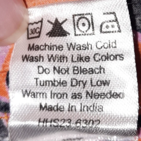 HOUSE OF HARLOW 1960 Floral Dress Ruffle Mini Prairie Cottage Orange M 8 - Picture 5 of 8